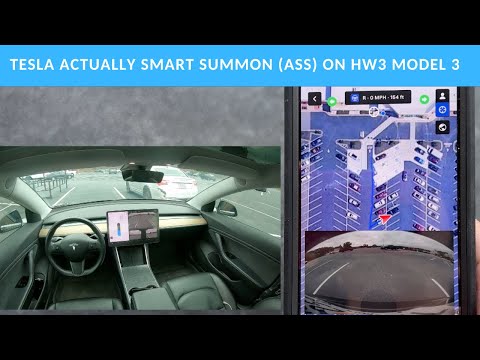 Tesla Actually Smart Summon (ASS) On HW3 Model 3