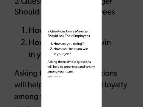 Managers Need To Ask These 2 Queations