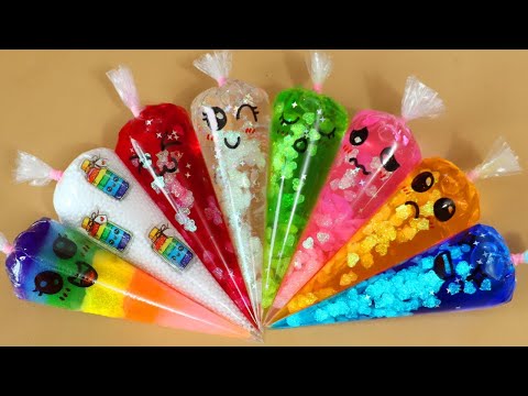 Making Slime with Piping Bags! Most Satisfying Slime Video★ASMR★#ASMR #PipingBags