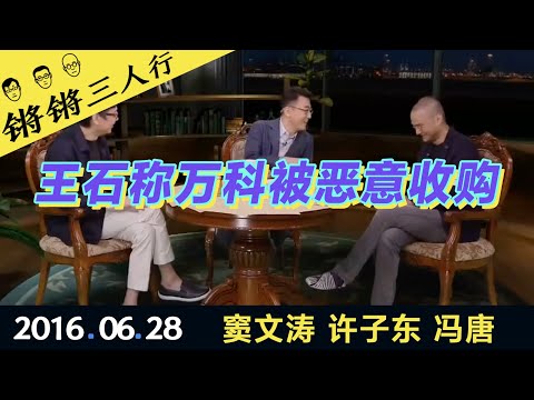 锵锵三人行20160628王石称万科被恶意收购(窦文涛 许子东 冯唐)