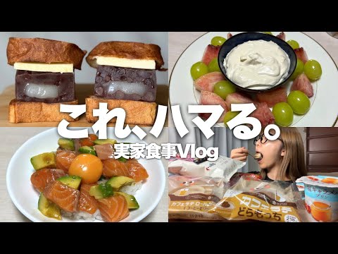 1日中動かずダラダラ食べまくる【実家食事Vlog】