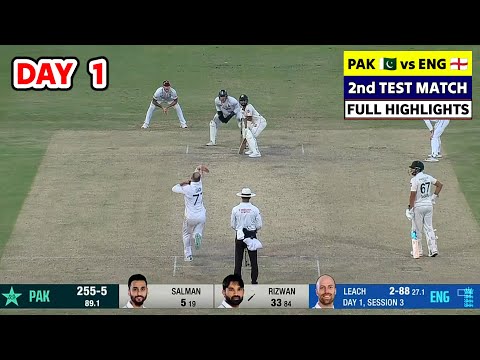 Pakistan vs England Day 1 Highlights 2024 | PAK vs ENG 2nd Test Day 1 Full Match Highlights 2024