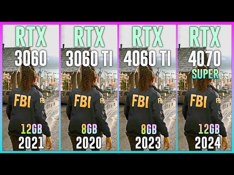 RTX 3060 vs RTX 3060 TI vs RTX 4060 TI vs RTX 4070 SUPER - Test in 20 Games