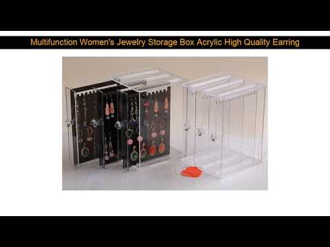 Multifunction Women's Jewelry Storage Box Acrylic High Quality Earring display stand Pendant Locket