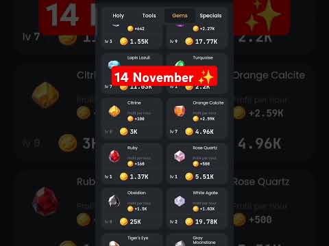 Zen coin daily combo 14 November | Zen coin today combo cards 14 November | Zen coin airdrop