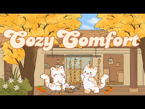 Cozy Comfort Lofi Cat🍁1 Hour Cafe Song 🍅 Stream cafe🌼lofi chill【Cute lofi mix】🍂study/chill/relax ♪