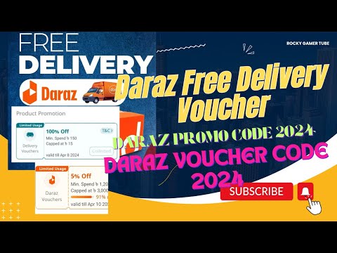 Daraz Promo Code 2024 || Daraz Voucher Code 2024 |  Daraz Voucher code for free delivery May 24