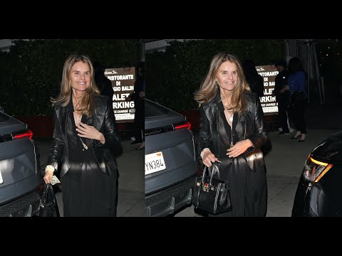 Maria Shriver is All Smiles As She Steps Out For Dinner With A Friend in Santa Monica!