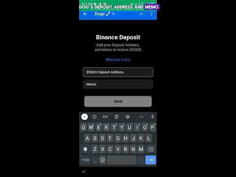 How to change your dogs token withdrawal exchange to binance and also get rewarded