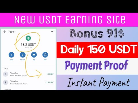 New USDT Earning Website 2023 | $91 Bonus | Online Money Sites 2023 | Earn USDT