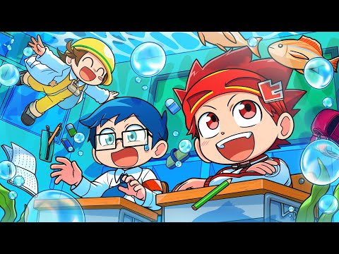 もしも水の中に学校があったら！？【アニメ】