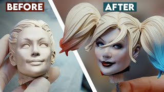 Painting the Harley Quinn Premium Format Figure | Behind the Scenes