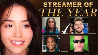 Pokimane Reveals Her Votes For The Streamer Awards..