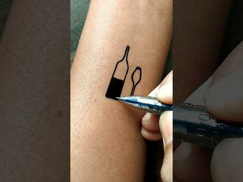 DIY | easy trending tattoo........#tattoo #viral #shorts #art