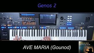 Yamaha Genos 2 AVE MARIA (Gounod) SA2 FEMALE VOCALS.