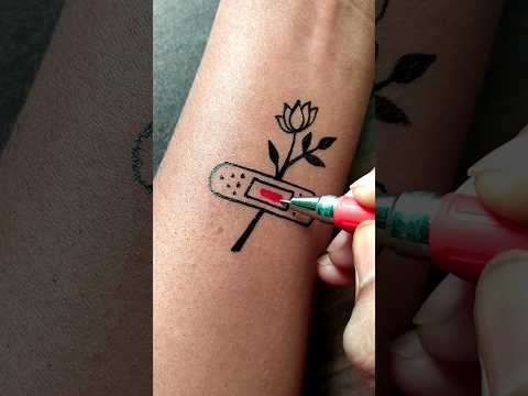 Easy tattoo idea..........#tattoo #viral #trending #shorts #temporarytattoo #art