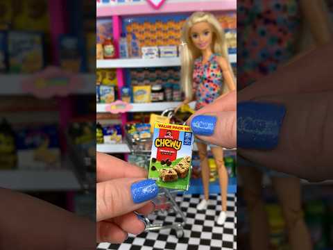 Barbie Doll Mini DIY Granola Bars #shorts