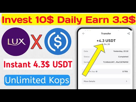 Daily Earn 3.3$ || New Usdt Platfrom 2024 || Long-term Platfrom || Instant Live Prement Proff Vedio