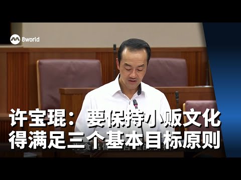 许宝琨：要保持小贩文化中心特征 得满足三个基本目标原则