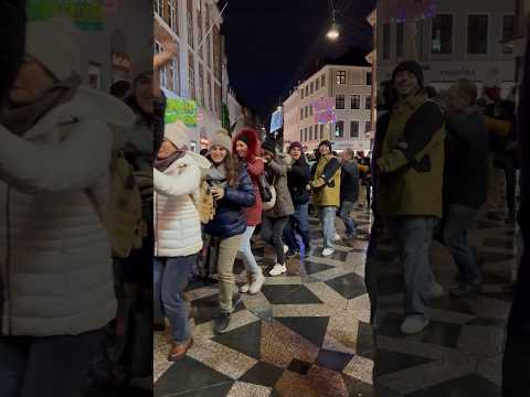 Dancing at Amagertorv Copenhagen City Denmark Saturday, 30 December 2023  #dance