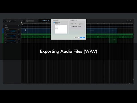 Exporting Audio Files (WAV)