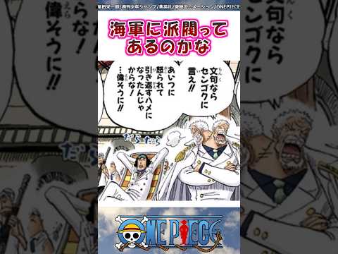 海軍に派閥ってあるのかな？【ワンピース】#shorts #onepiece