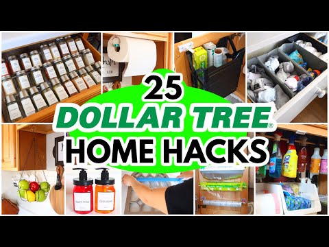 25 LIFE CHANGING Dollar Tree Organizing Hacks (high-end organization & storage ideas)