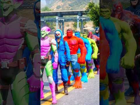 GTA V : SPIDERMAN AND IRON MAN SAVING CAPTAIN AMERICA IN DANGER 😱 | #shorts #gta5