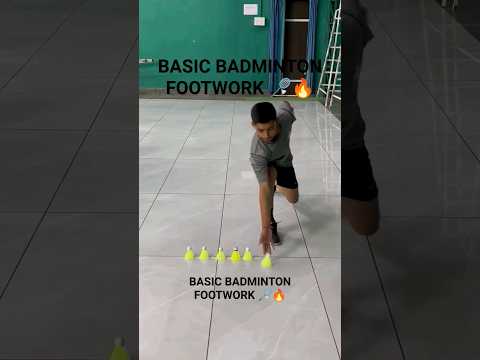 basic badminton footwork 🏸#badminton #shorts