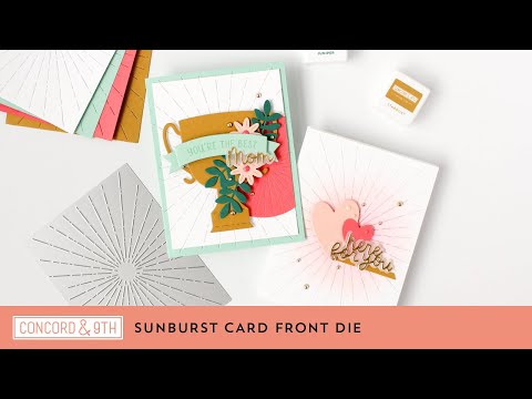 Suburst Card Front Die