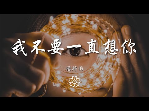 楊胖雨 - 我不要一直想你『say what』【動態歌詞Lyrics】