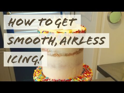 How to get smooth, airless icing