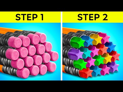 TOP DIY SCHOOL HACKS TO SAVE YOUR DAY ✨ DIY, Pranks and Tricks into Class by 123 GO! SCHOOL