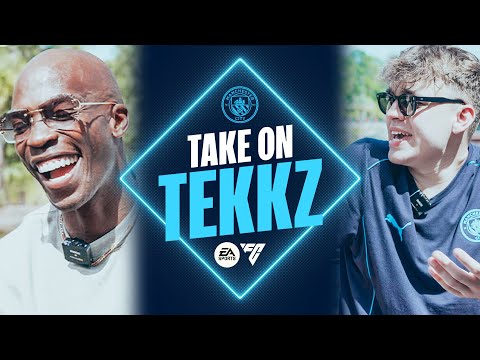 NFL LEGEND TAKES ON MAN CITY 🏈 | Take On Tekkz | Ft Ochocinco, Wright-Philips & Lescott