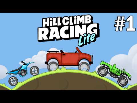 Hill Climb Racing Lite - Jeep & Motocross Bike Unlocked Part 1 - Walkthrough game Android GamePlay