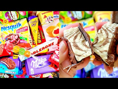 New Kit kat ice cream Toblerone icecream new Kinder Duo long chips Nesuik milka chocolate bar