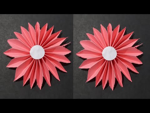 How To Make Paper Flower Easy | Beautiful Paper Flower Making Idea | Flower Making With Paper