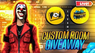 FREE FIRE LIVE CUSTOM ROOM GIVEAWAY FF LIVE TEAM CODE GIVEAWAY|#freefirelive #giveaway #nawabislive