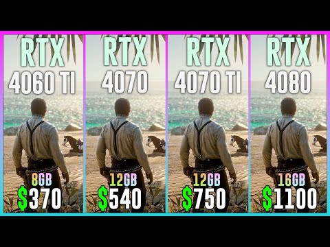 RTX 4060 TI vs RTX 4070 vs RTX 4070 TI vs RTX 4080 - Test in 16 Games