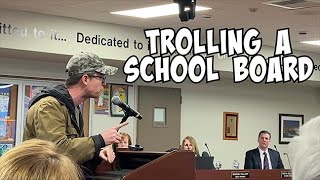 Trolling a school board that banned pride flags