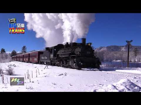 Powerful Rotary and Snowplow train action | Lots & Lots Trains | Galore