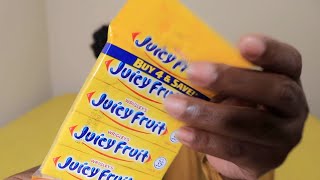 Juicy Fruit Gum Chewing ASMR Sounds