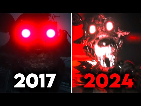 The Joy Of Creation Story Mode Vs Ignited Collection Jumpscares (2017 Vs 2024)