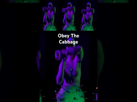 Obey The Cabbage 🥬 #dance #funny #weird #horror #edm #music #food #youtuber