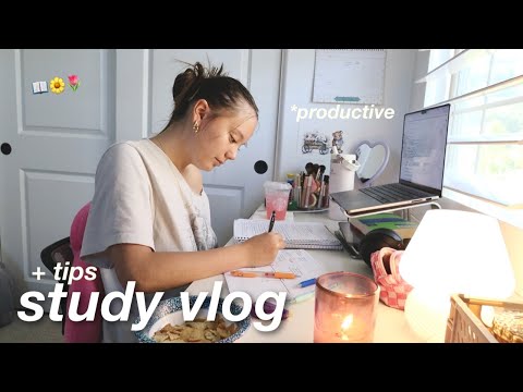 ULTIMATE GUIDE FOR STUDYING (vlog + tips) 📖🩵