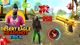 Desert Eagle One Tap Headshot Trick || Free Fire Me Headshot Kaise Mare || Khuni Gamers