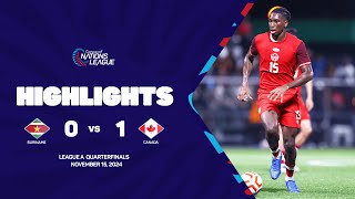 Suriname vs Canada | 2024/25 Concacaf Nations League Quarterfinals