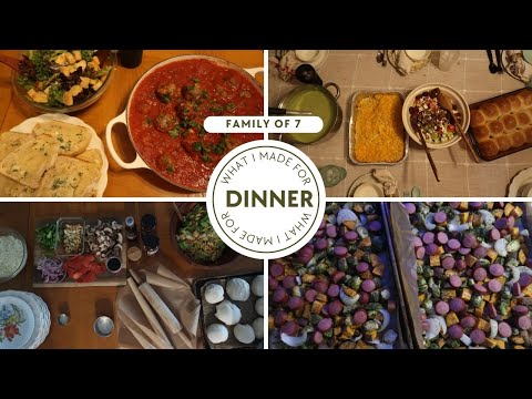 MEAL PLANNING MOTIVATION || WHAT I MADE FOR DINNER FOR MY FAMILY OF 7