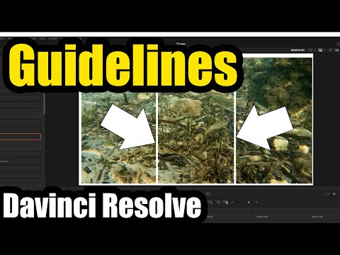 How to add 2 vertical guidelines for reframing a Horizontal video to Vertical (Davinci Resolve)