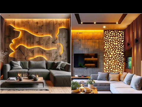 Top Wooden Wall Panel Ideas for a Stylish Living Room | Modern Living Room Wall Panel Design Ideas